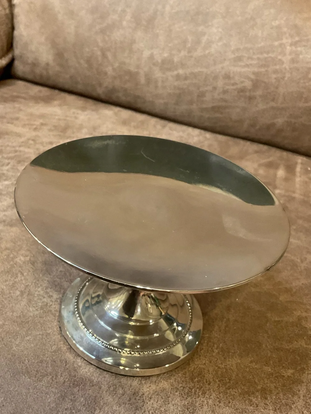 Silver Plated Pedestal Candle Holder